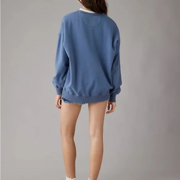 American Eagle Outfitters The Beatles Abbey Road Blue Crewneck Sweater - Picture 2 of 7